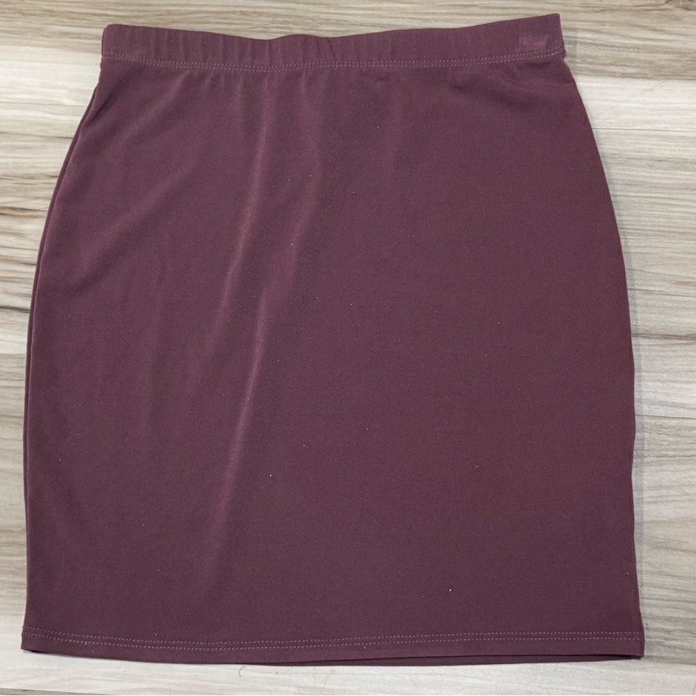 Windsor Shimmer Maroon Mini Skirt Women’s Small New Years NYE